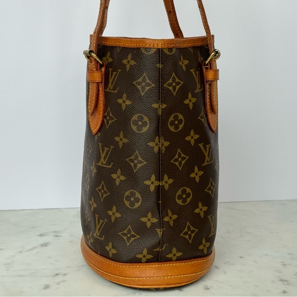 Louis Vuitton Monogram Bucket PM Shoulder Tote Bag - Picture 2 of 15